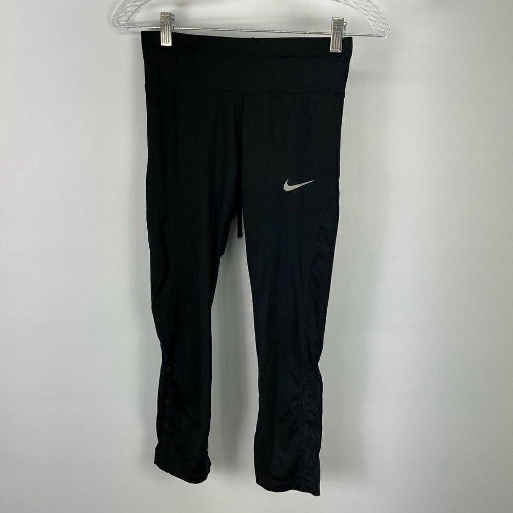 Nike Power Sprinter Running Capri Crop Leggings Womens Small 884014 010